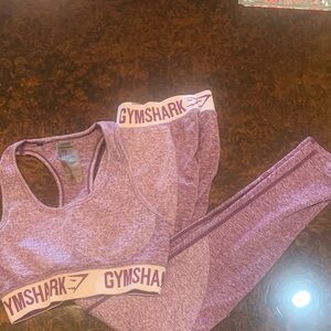 Gymshark Heathered Purple Activewear Set